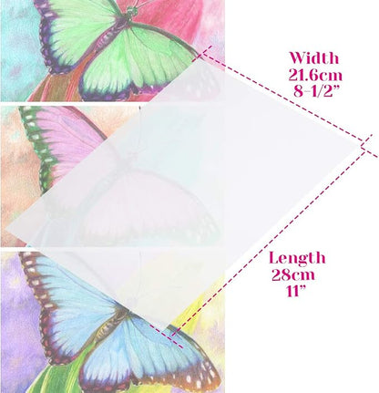 Vellum Paper, Cridoz 50 Sheets Vellum Transparent Paper 8.5 x 11 Inches - Image 3