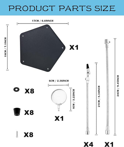 Kaisiking Helping Hands Soldering Station Kit • Magnifying Glass • 4 Flexible - Image 6