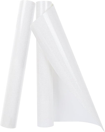 TORC Iridescent White HTV Heat Transfer Vinyl Roll Sparkly Rainbow White by TORC
