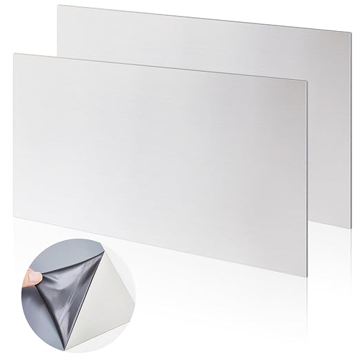 2 Pcs 430 Stainless Steel Sheet Metal 12 x 6 Inches 24GA Metal Plates Panel #4 by Unknown