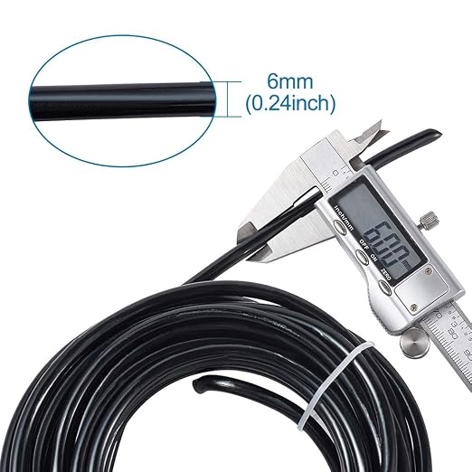 Fashewelry 22.96 Feet 6mm Aluminum Wire Black Bendable Metal Craft Wire - Image 3