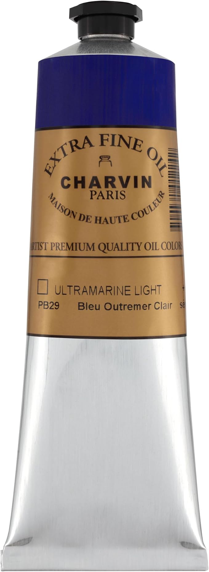 Charvin Extra Fine Oil Paint, Ultramarine Blue Light 150 ml - Image 2