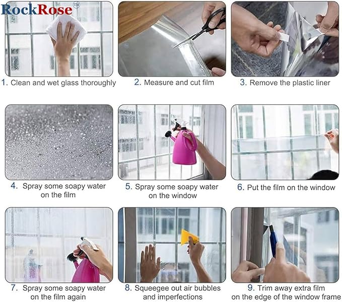 UV 99% Security and Safety 4 Mil Clear Window Film Shatterproof Anti Shatter - Image 9