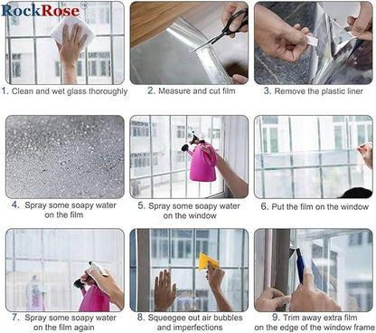 UV 99% Security and Safety 4 Mil Clear Window Film Shatterproof Anti Shatter - Image 9