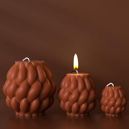 3 Pack Spiral Ball Cylinder Soap & Candle Mold - Image 2