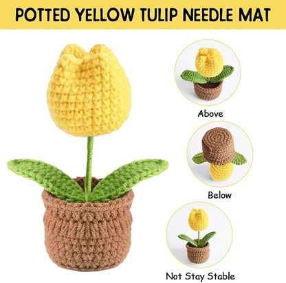 Tulip Pin Cushion, Handmade Knitted Pincushions, Cute Pin Cushions Needle - Image 3