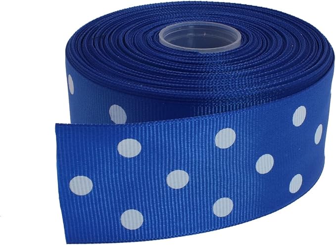 Polka Dot Grosgrain Ribbon 25 Yard Each Roll 100% Polyester by Unknown
