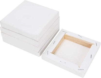 CertBuy Stretched Canvas 6 x 6 inch, 24 Pack 100% Cotton Blank Canvas Board - Image 3