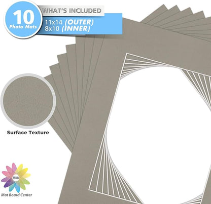Mat Board Center, 11x14 for 8x10 Middle Gray Color Mats - Image 4