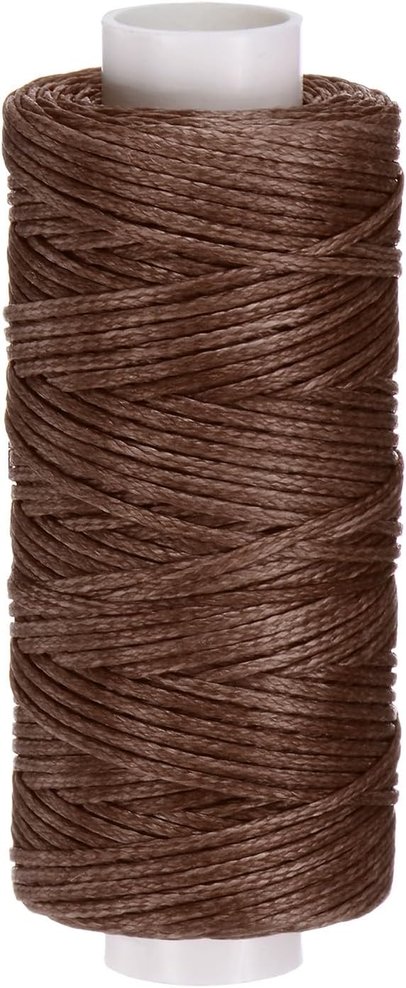 uxcell Leather Sewing Waxed Thread, 55 Yards / 50m 0.8mm 150D Flat Polyester by uxcell