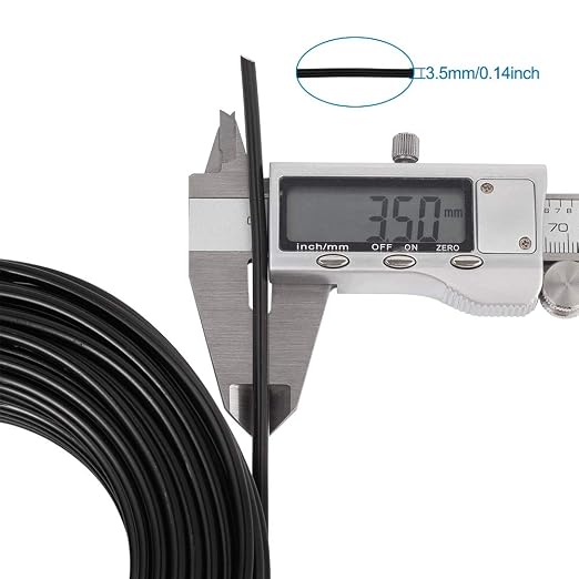 Fashewelry 65.6 Feet 3.5mm Aluminum Wire Black Bendable Metal Craft Wire - Image 4