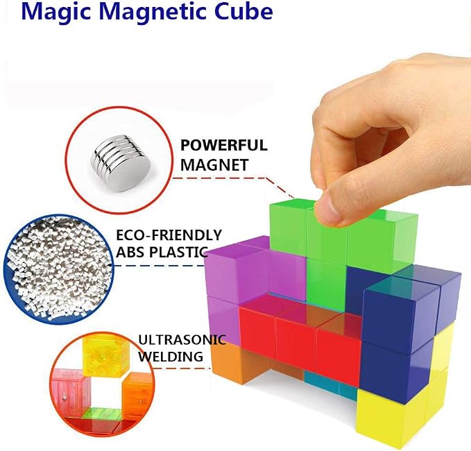 Magnetic Soma Cube Block- Children's Educational Toys Magnetic Tiles - Image 2