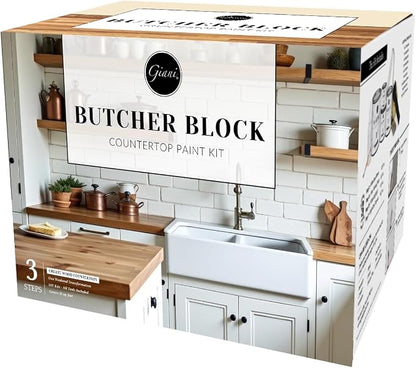 Giani Butcher Block Easy Epoxy Countertop Paint Kit by GianiInc