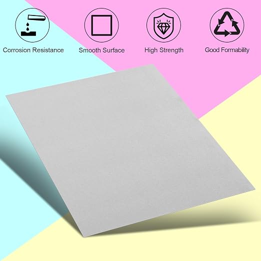 Galvanized Metal Sheet 12" x 16" x 1/16Inch Galvanized Steel Sheet Plates - Image 2