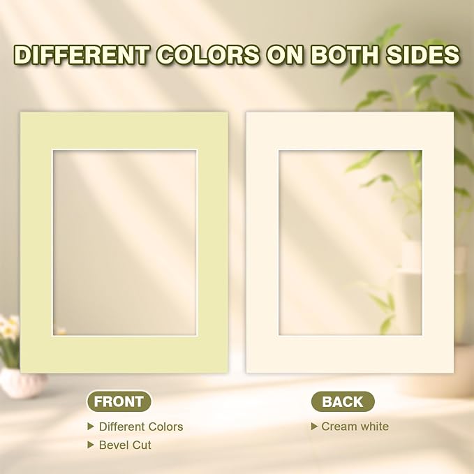 Egofine 14 Packs Picture Frame Mats, 8x10 Picture Mats - Image 4