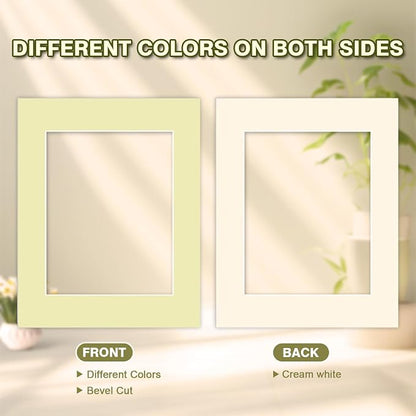 Egofine 14 Packs Picture Frame Mats, 8x10 Picture Mats - Image 4