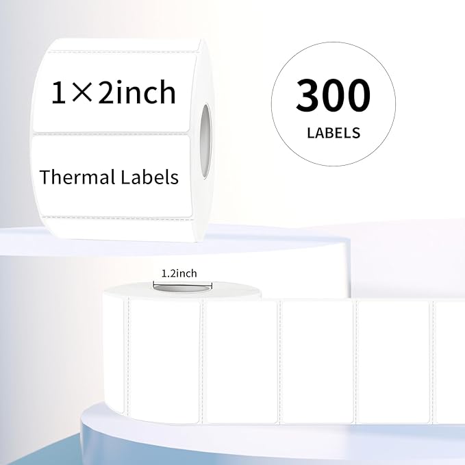 2x1 Inch Thermal Labels, Waterproof Self-Adhesive Shipping Label Printer Sticker - Image 3