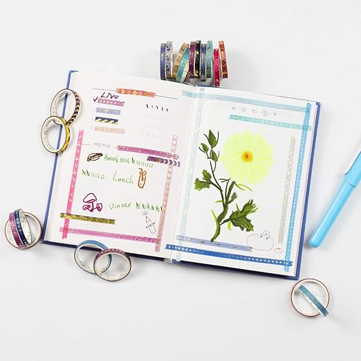 AEBORN Thin Purple Washi Tape - Image 5