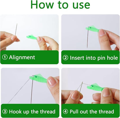 Fish Mouth Needle Threader for Sewing Machine, Quick Sewing Needle Threader Tool - Image 3