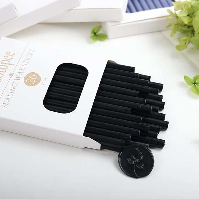 52pcs Black Sealing Wax Sticks, Andotopee Glue Gun Wax Seal Sticks - Image 4