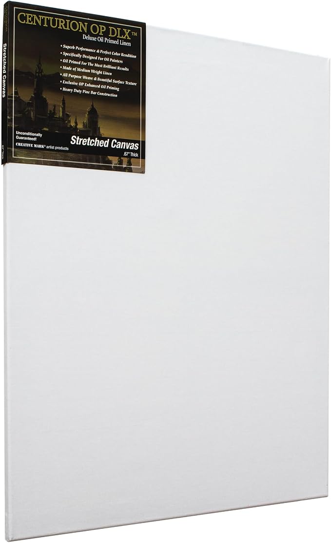 Centurion Deluxe Professional Oil Primed Linen Stretched Canvas, 11oz Linen - Image 2
