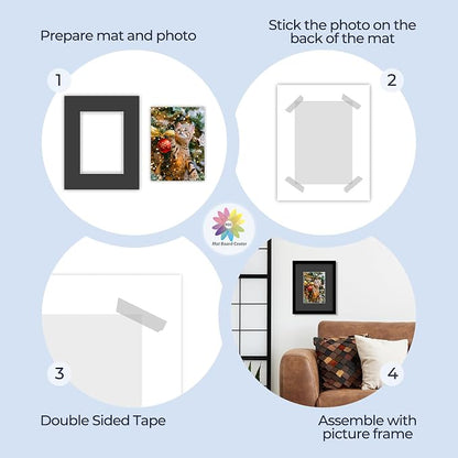 Mat Board Center, 8x10 for 5x7 Black Mats - Image 5