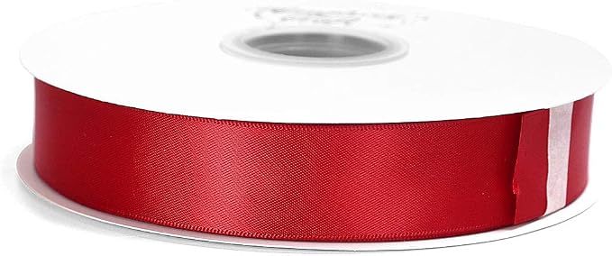 Satin Ribbon 1 Inch Red Double Faced - Image 3