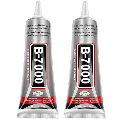 B7000 Jewelry Glue for Jewelry Making, FITTDYHE 2PCS 50ML/1.69 fl oz Clear by FITTDYHE
