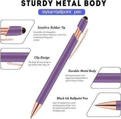 12 PCS 2 in 1 Stylus Ballpoint Pen - Image 3