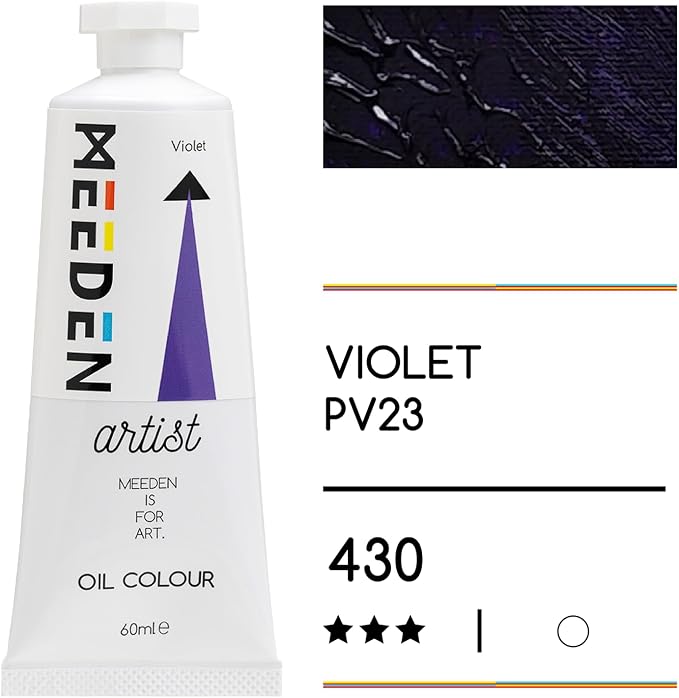 MEEDEN Artist Grade Oil Paint: Violet - 60ml/2oz Tube - Professional Art Paints - Image 2