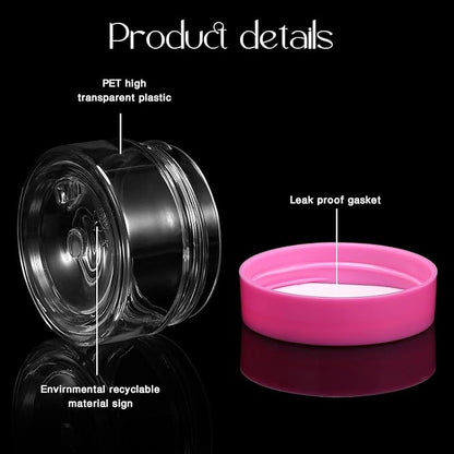 SATINIOR 12 Pack 1 oz Plastic Container Jars - Image 4