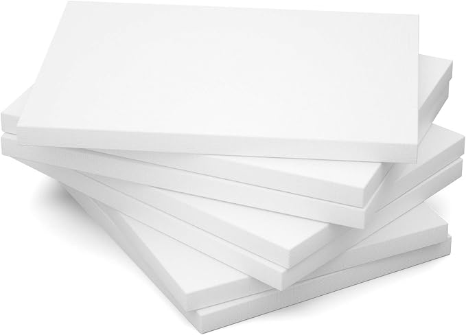 GOTIDEAL Stretched Canvas, 11x14 Inch Set of 7, Primed White - Image 3