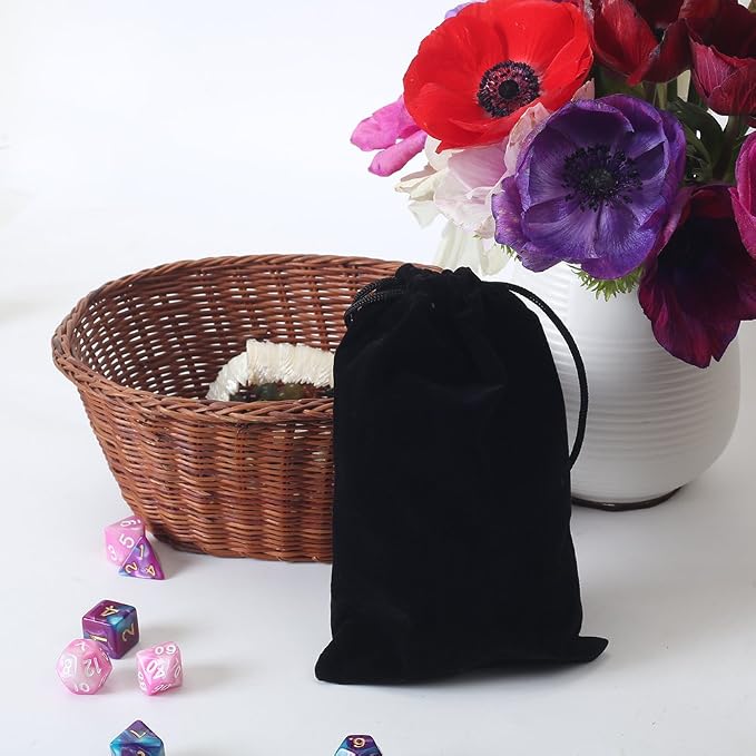 HRX Package 20pcs Velvet Drawstring Bags, 5x7 inches Velvet Pouches - Image 7