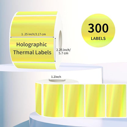 2.25"x1.25" Direct Thermal Labels, Holographic Thermal Printer Labels - Image 2