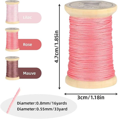 Natural Waxed Thread, 0.55mm/0.8mm, Wax Thread - Image 2
