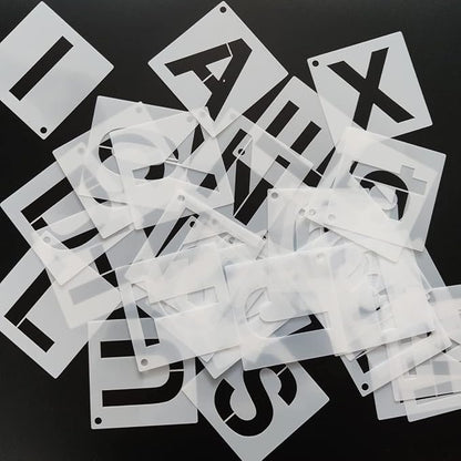 6 in Alphabet Number Stencils for Painting, Wall Art - Image 4