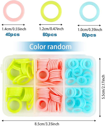 LUNARM 180 Pieces Stitch Markers - Image 2