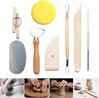 Clay Tools 46PCS Pottery Tools Clay Sculpting Tools Polymer Clay Tools Kit - Image 4