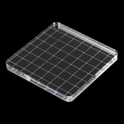 PATIKIL 3" x 3" Acrylic Stamp Block - Image 4