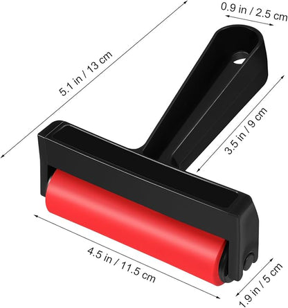 Ciieeo 10 Pcs Red Roller Mini Tools Hand Tools Tools Printmaking Brayer Hard - Image 2