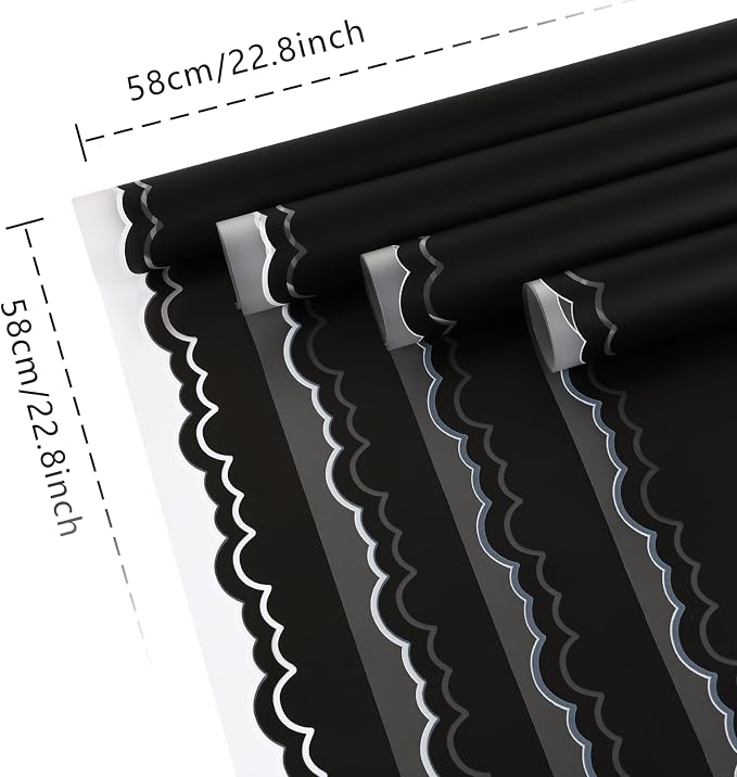 FUHITIM 20 Sheets Flower Wrapping Paper - Image 2