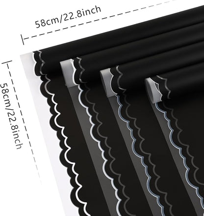FUHITIM 20 Sheets Flower Wrapping Paper - Image 2