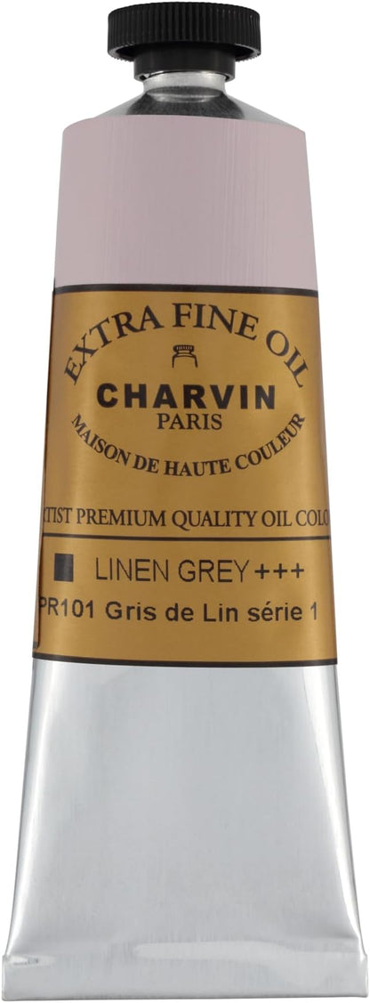 Charvin Extra Fine Oil Paint, Linen Grey 60 mL - Image 2