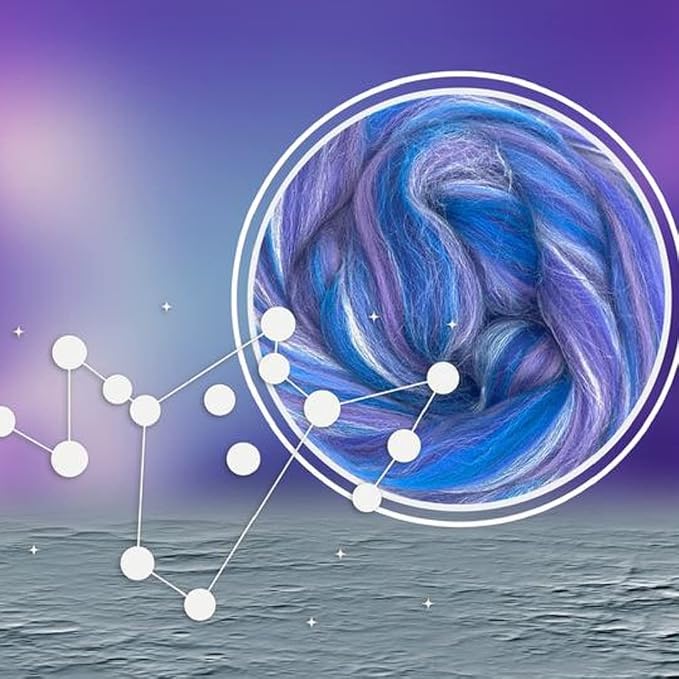 Revolution Fibers – Constellation Range Roving | Multicolored Tonal Blend of - Image 4