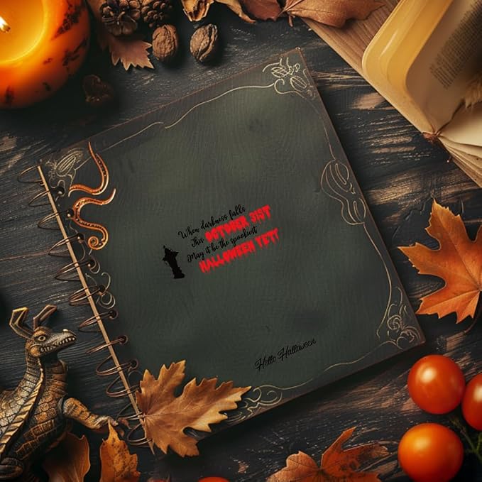 Halloween Words Clear Stamps for Card Making anding Halloween Alphabet Skulls - Image 7