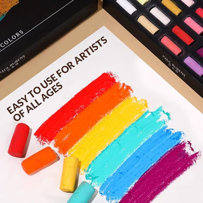 Paul Rubens Professional Soft Pastels, Handmade 72 Vibrant Colors Chalk Pastels - Image 2