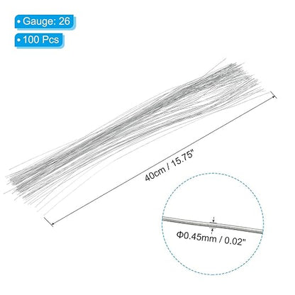 PATIKIL 26 Gauge 16" Floral Stem Wire - Image 2
