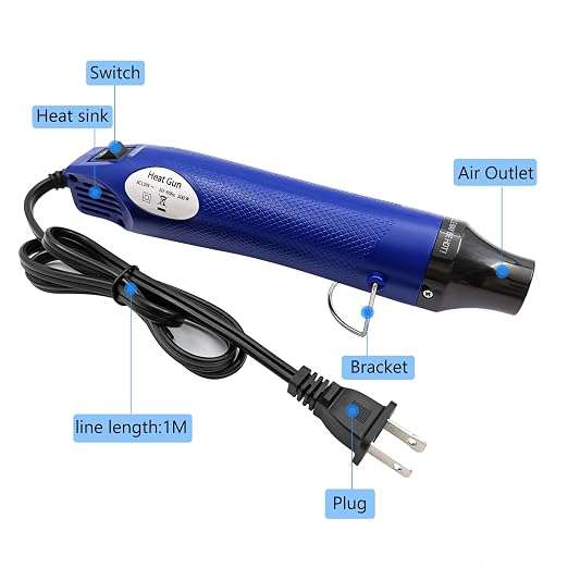 Mini Heat Gun, Portable Hot Air Gun Tool - Image 3
