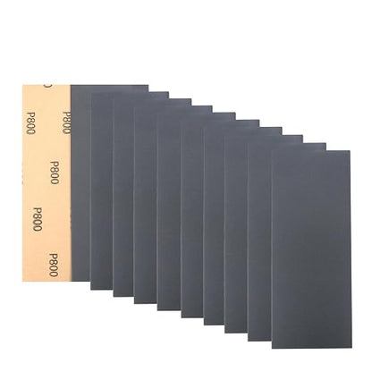 30Pcs 9 x 3.6 Inchs 800 Grit Wet and Dry Handmade Universal Sanding Sheets by BuyTueascallkproductsnow