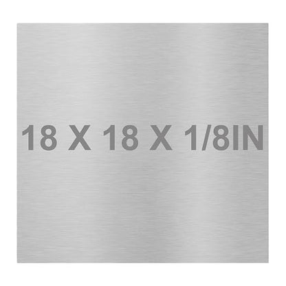 6061 T651 Aluminum Sheet Metal 18 x 18 x 1/8 Inch Flat Plain Aluminum Plate by Lswteiz